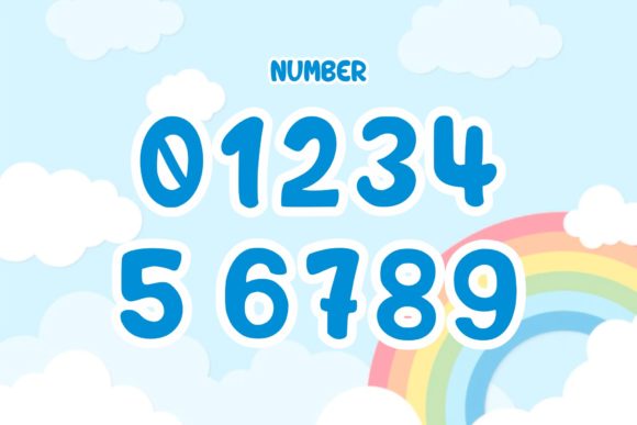 Cute Rainbow Font - Preview 4