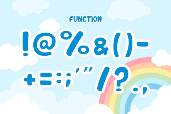 Cute Rainbow Font - Preview 5