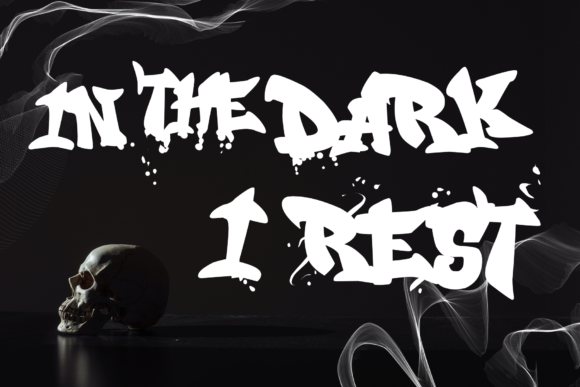 Dark Razoor Font PNG with transparent background - Preview 3