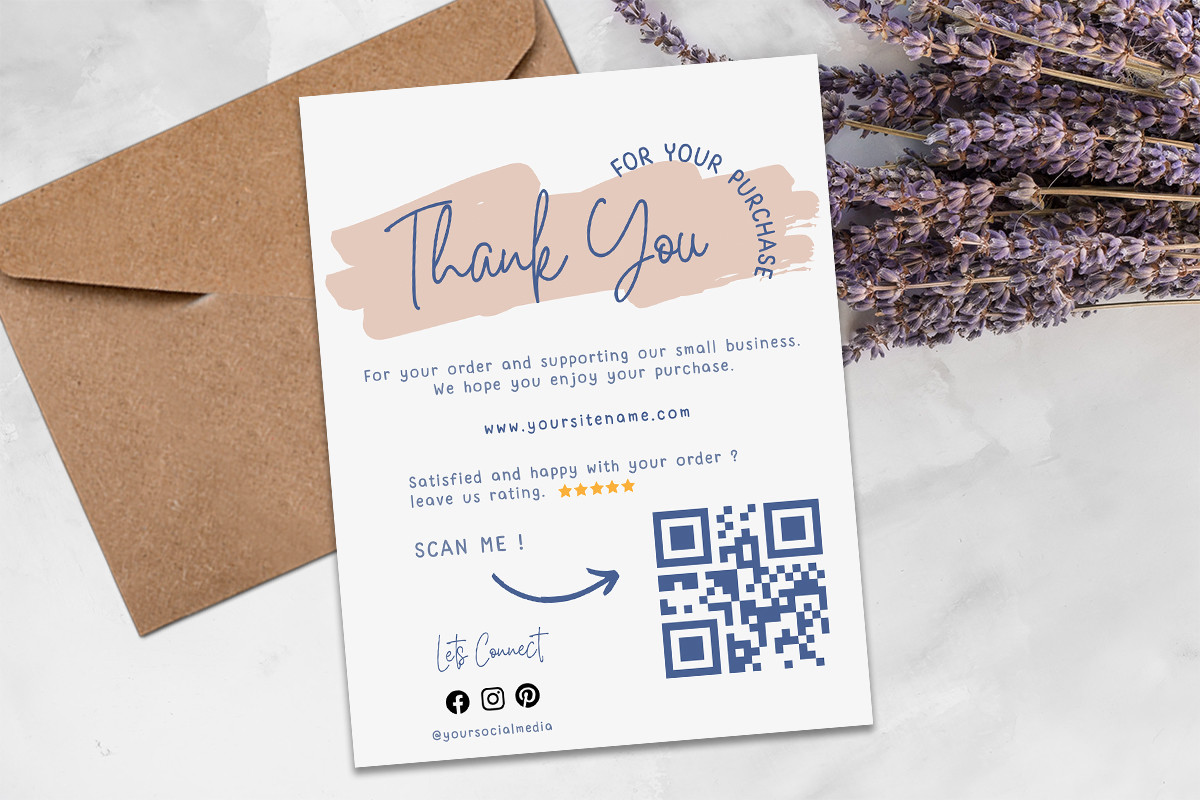 Editable Canva Template Thank You Card 6