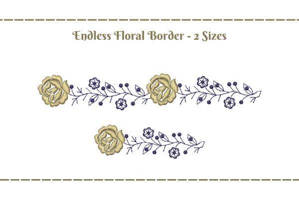 Floral Endless Border