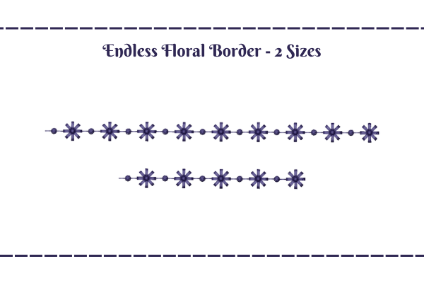 Floral Endless Border