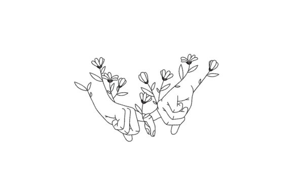 Hands with Flowers