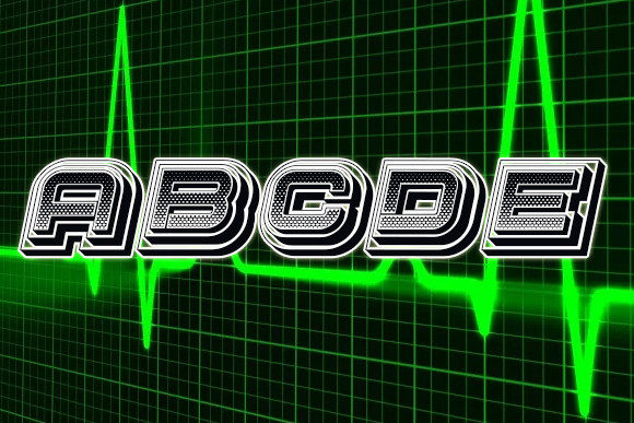 Radiation Font PNG with transparent background - Preview 1