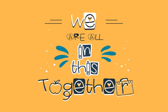 Ready for School Font PNG with transparent background - Preview 1