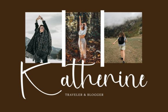 Rhianna Katrina Font PNG with transparent background - Preview 3