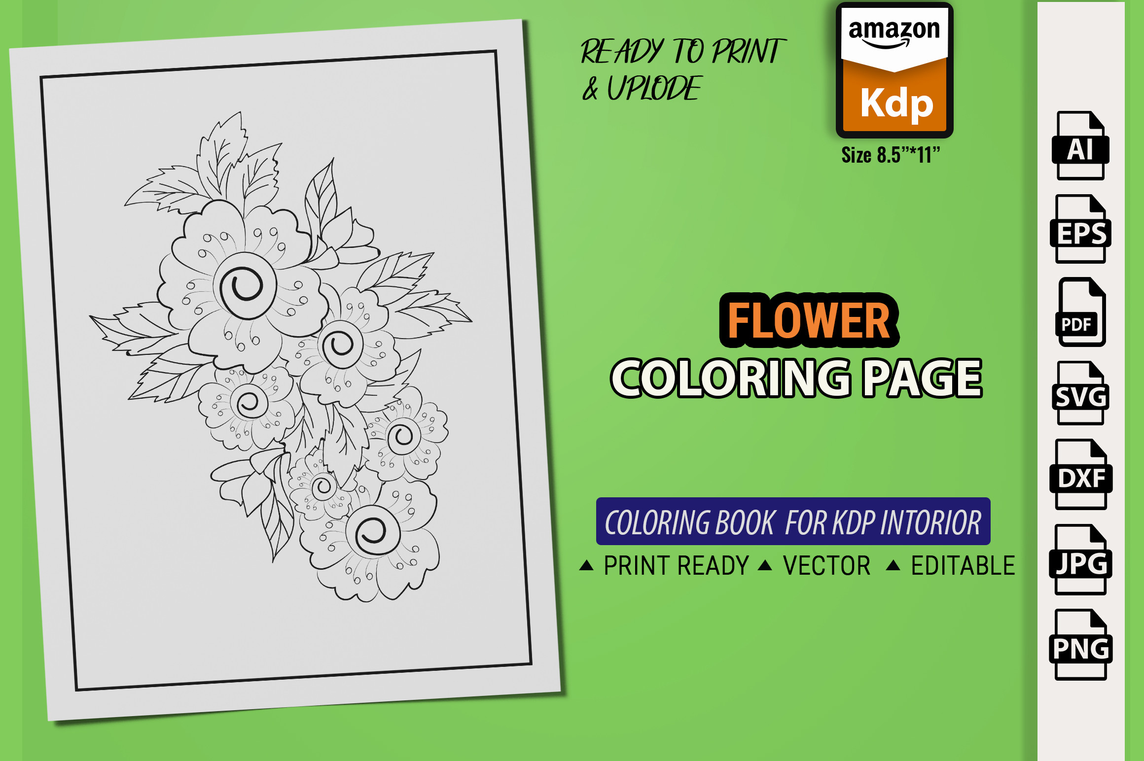 Flower Coloring Page Graphic by GraphicArt · Creative Fabrica