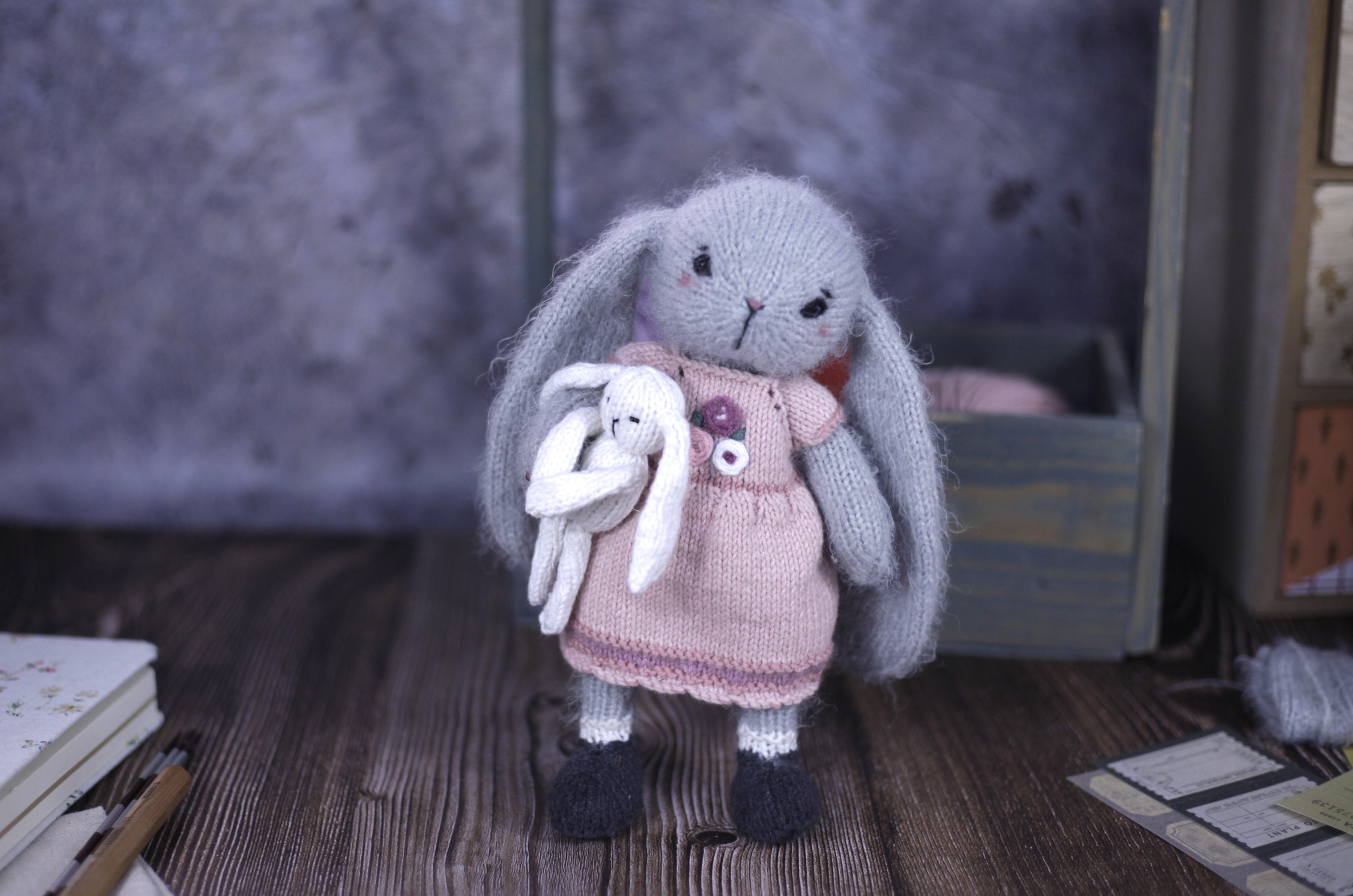 Bunny Knitting Pattern Amy