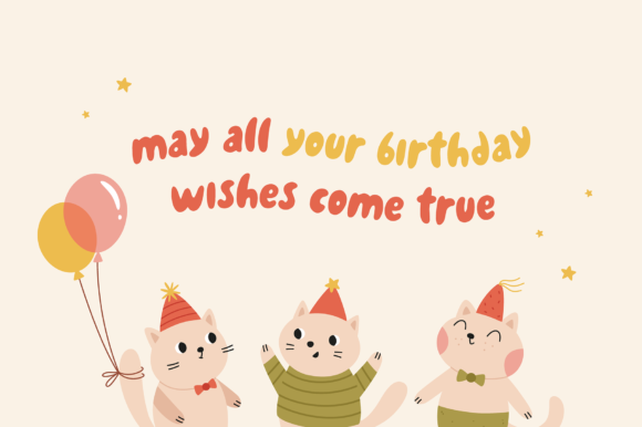 Cats Party Font - Preview 4