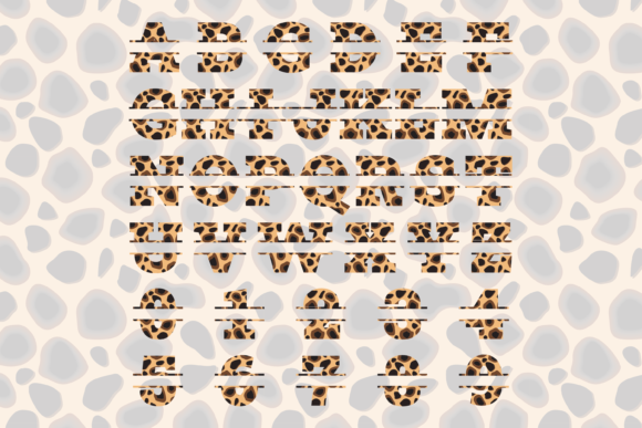 Cheetah Split Font - Preview 1