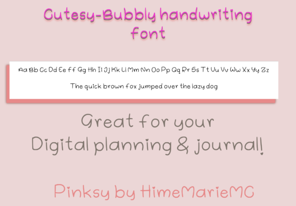 Cutesy Bubbly Font - Preview 1