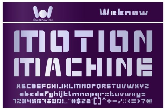 Extra Machine Font - Preview 2