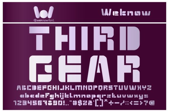 Extra Machine Font - Preview 3