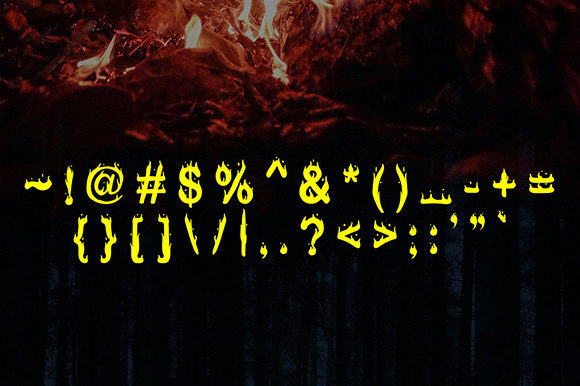 Hellbone Font PNG with transparent background - Preview 3
