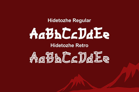 Hide Tozhe Font PNG with transparent background - Preview 4