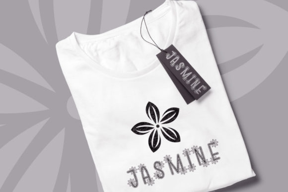 Little Jasmine Font PNG with transparent background - Preview 3