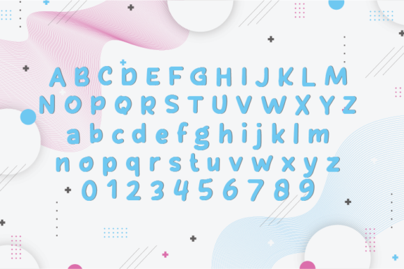 Moody Sprinkle Font PNG with transparent background - Preview 1