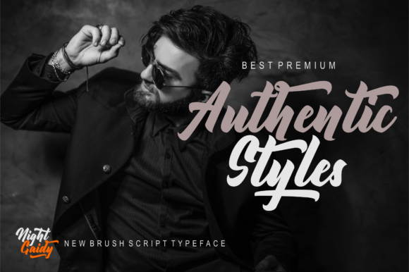Night Gaidy Font PNG with transparent background - Preview 2