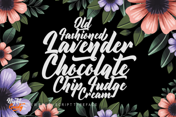 Night Gaidy Font PNG with transparent background - Preview 4