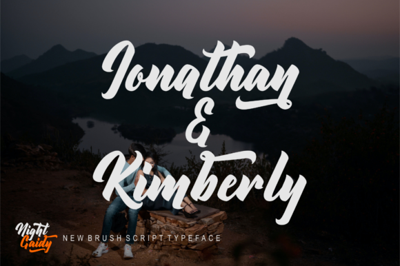 Night Gaidy Font PNG with transparent background - Preview 5