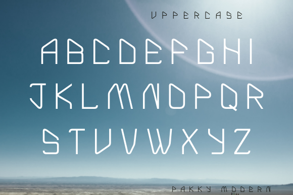 Pakky Modern Font PNG with transparent background - Preview 1