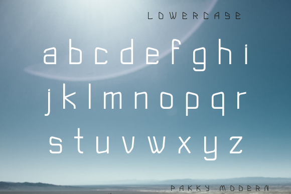 Pakky Modern Font PNG with transparent background - Preview 2