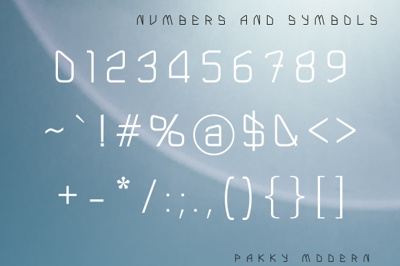 Pakky Modern Font PNG with transparent background - Preview 3