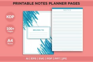 Printable Notes Planner Pages Graphic by Finer Designers · Creative Fabrica