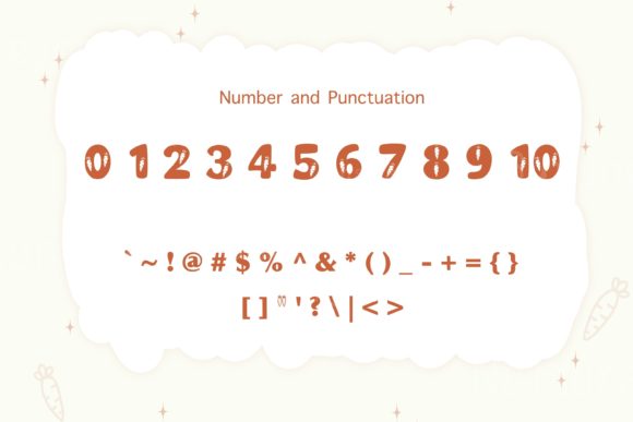 Rabbis Carrot Font PNG with transparent background - Preview 5