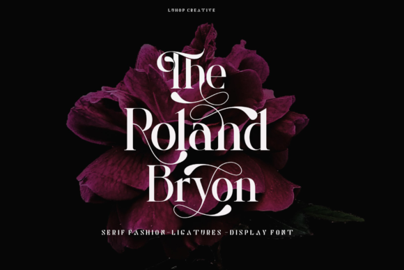 Roland Bryon Font PNG with transparent background - Preview 1