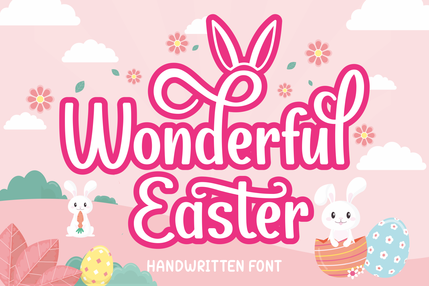 Wonderful Easter preview, chic playful display font