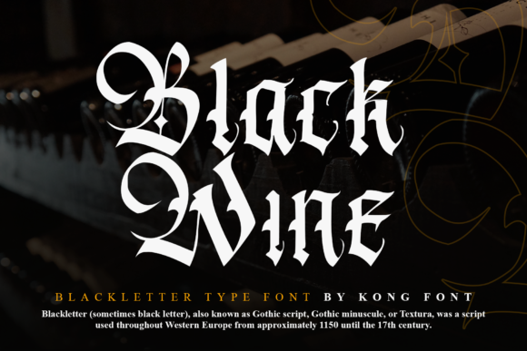 Black Wine Font by Freebies · Creative Fabrica font preview