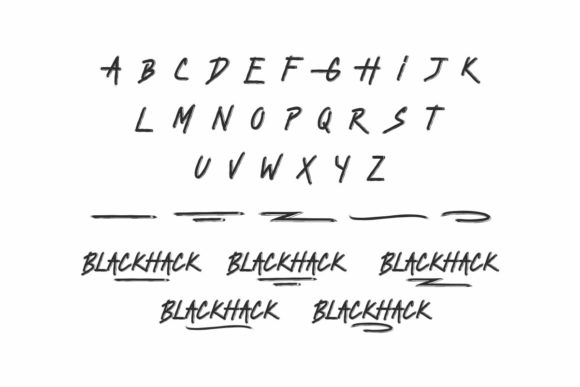 Blackhack Font - Preview 6