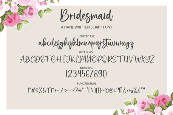 Bridesmaid Font - Preview 5