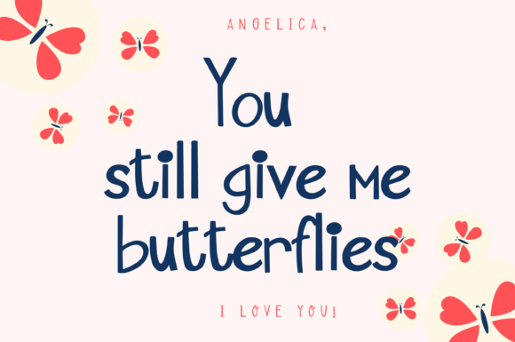 Butterfly Moon Font - Preview 3