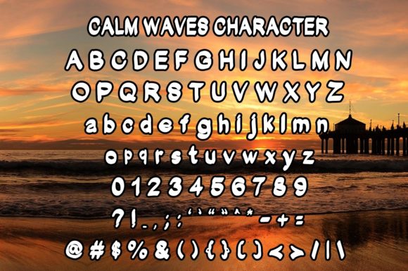 Calm Waves Font - Preview 4