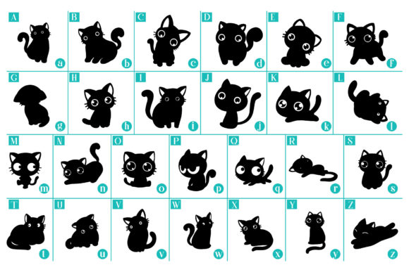Cute Cat Doodles Font - Preview 1