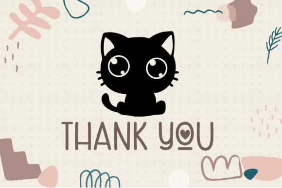 Cute Cat Doodles Font - Preview 4