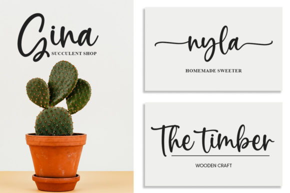 Dairy Butter Font PNG with transparent background - Preview 1