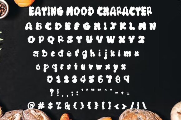 Eating Mood Font PNG with transparent background - Preview 4