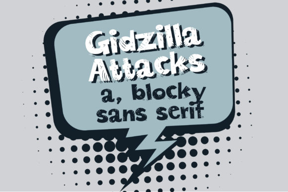 Gidzilla Font - Preview 1