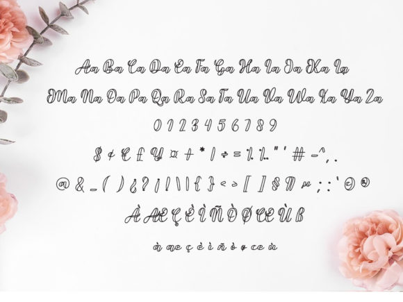 Keysha Font PNG with transparent background - Preview 2