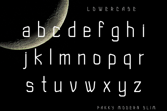 Pakky Modern Slim Font PNG with transparent background - Preview 2