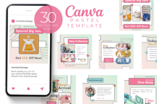 Pastel Canva Instagram Post Template Graphic by Mintistic Design ...