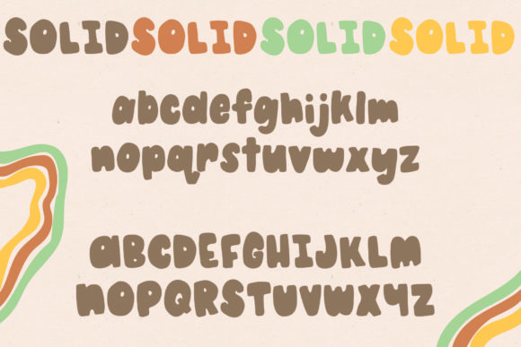 Pudding Pie Font PNG with transparent background - Preview 1