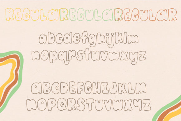 Pudding Pie Font PNG with transparent background - Preview 2