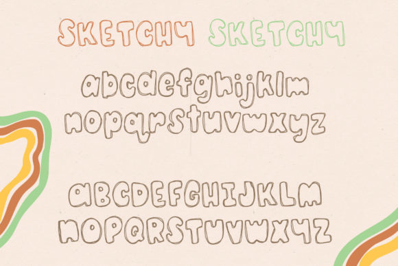 Pudding Pie Font PNG with transparent background - Preview 3