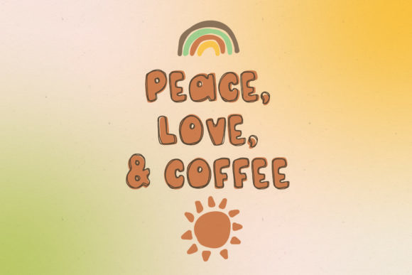 Pudding Pie Font PNG with transparent background - Preview 6