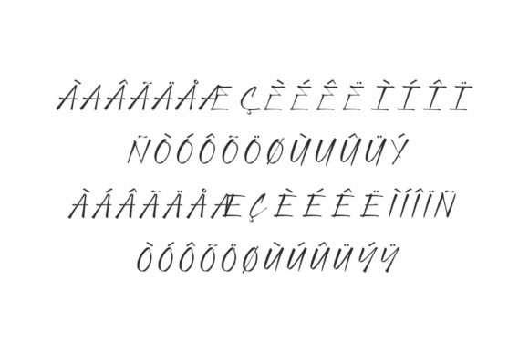Ravines Font PNG with transparent background - Preview 4