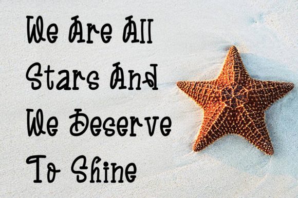 Smiling Star Font PNG with transparent background - Preview 3
